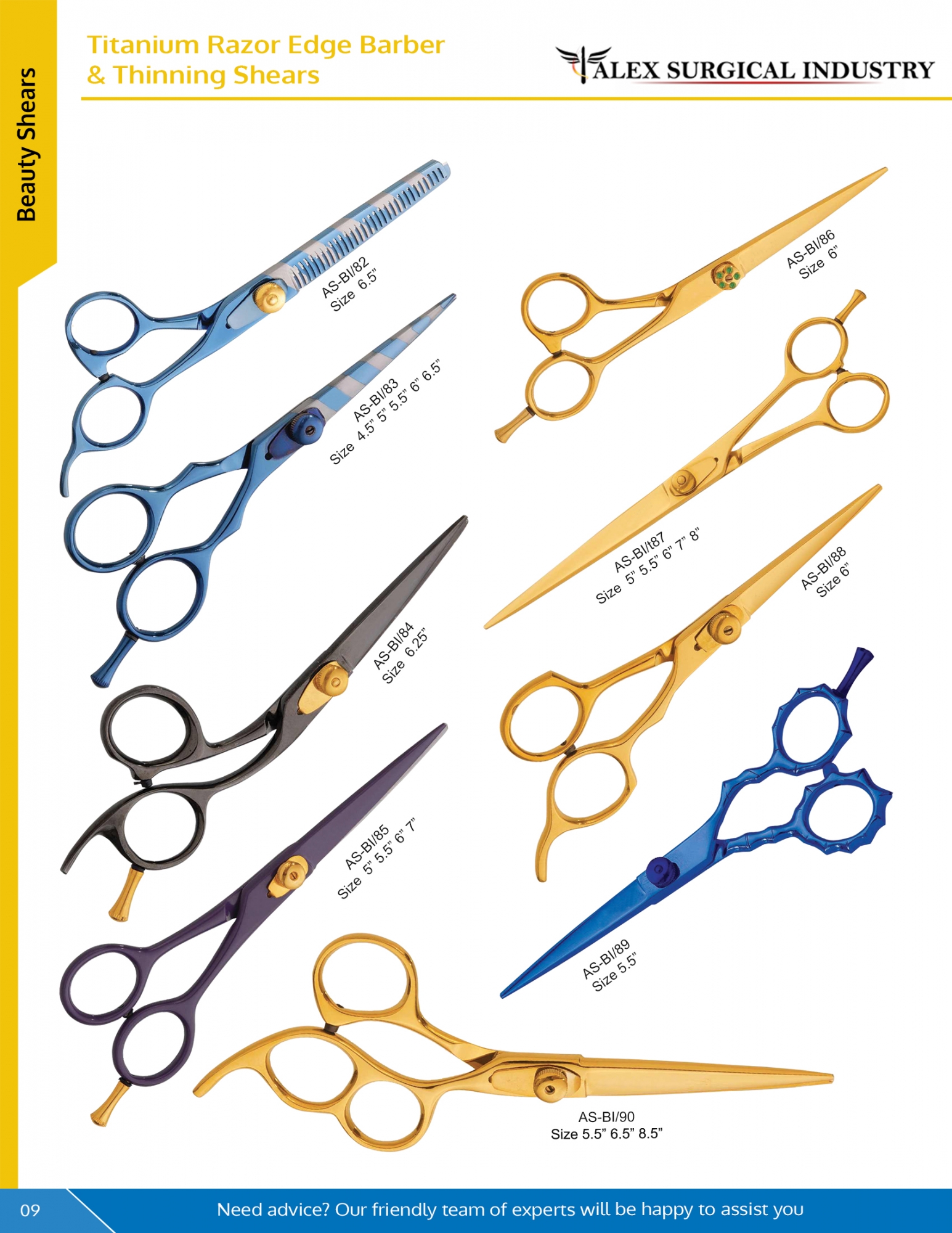 Titanium Razor Edge Barber & Thinning Shears
